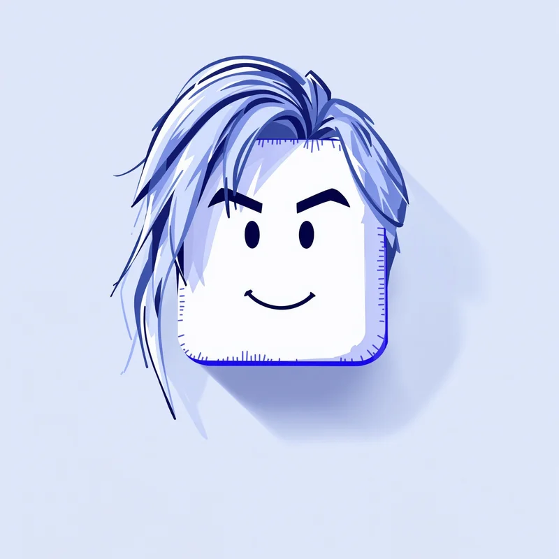 roblox style default pfp with blocky gaming aesthetic