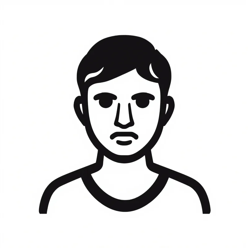 default avatar image with minimal design for profile picture use