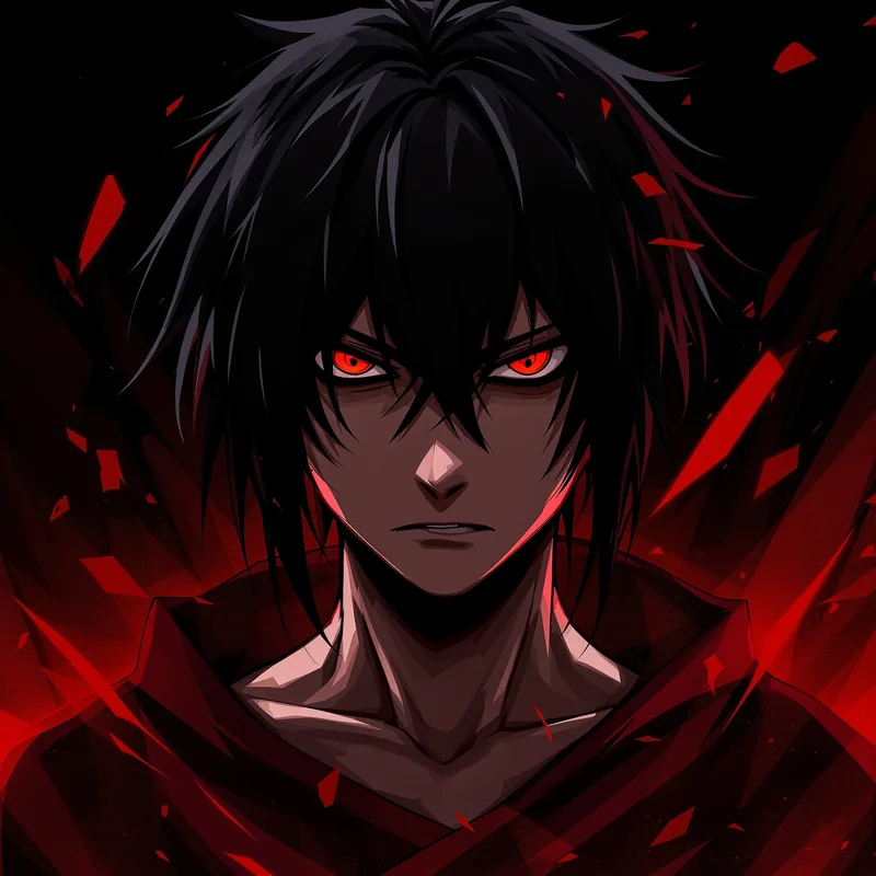 intense Denji portrait with clean square composition for strong avatar use