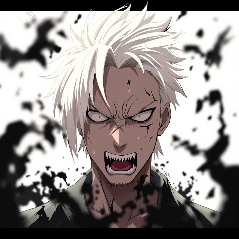 dark Denji profile avatar with clean square composition for anime profile display