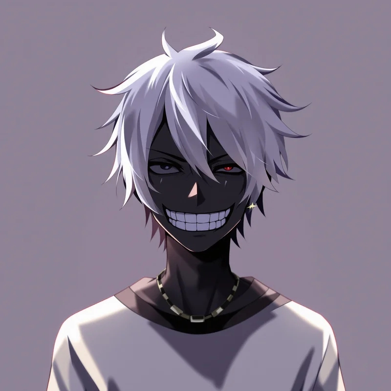 clean Denji PFP avatar with gritty texture style for messaging profile icon