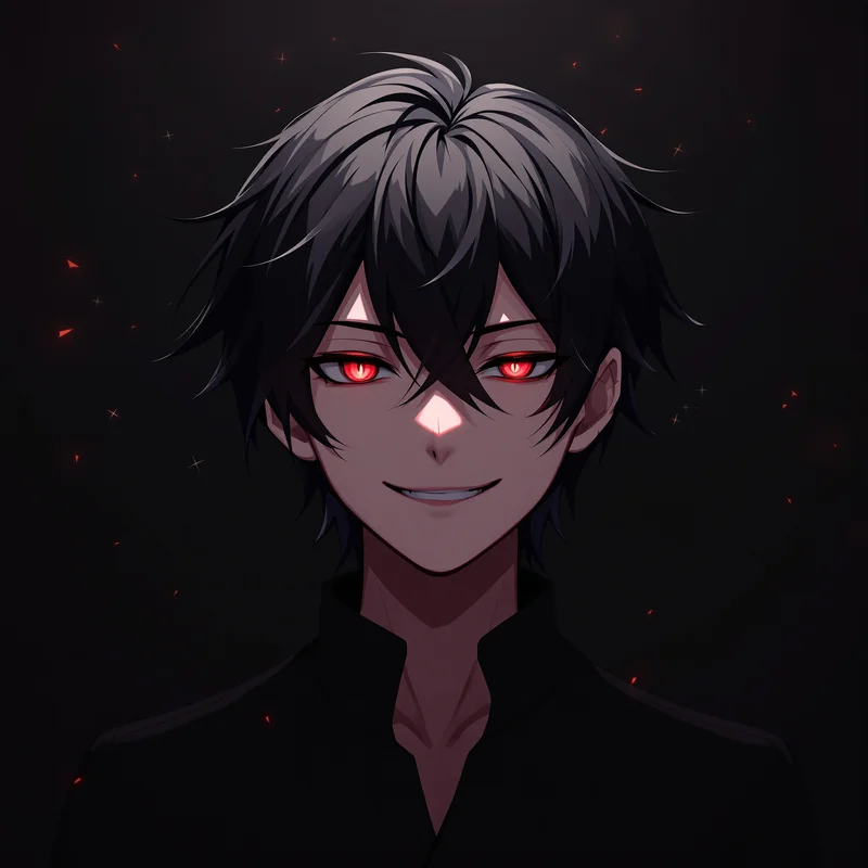 raw Denji anime portrait with sharp highlight lighting for digital profile identity