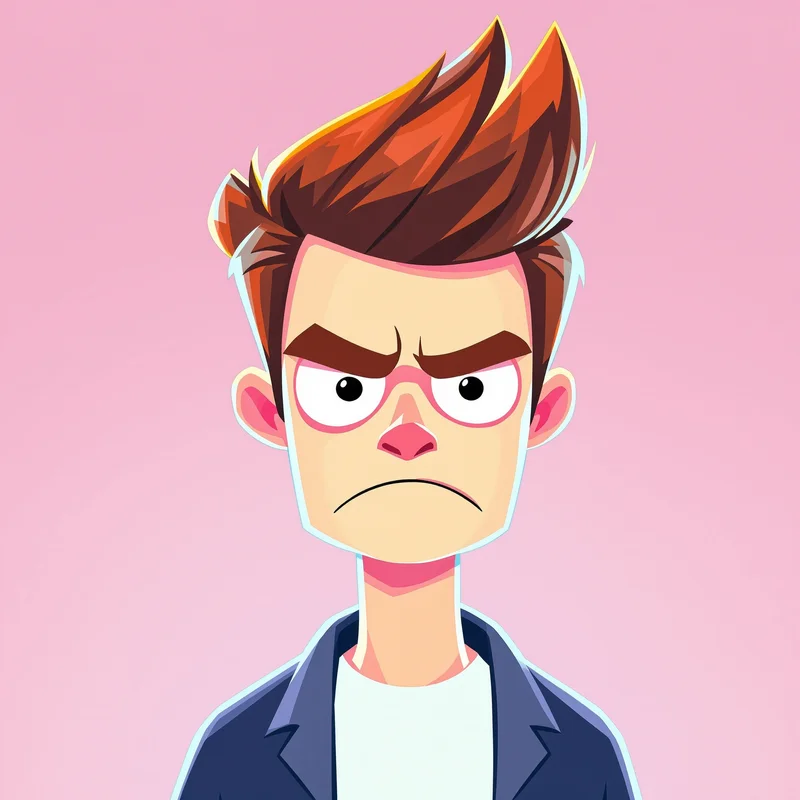 Dexter PFP portrait featuring sunlit lab and hologram flicker