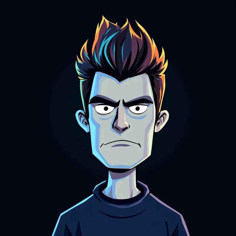 Dexter PFP avatar with minimal icon and calm mood