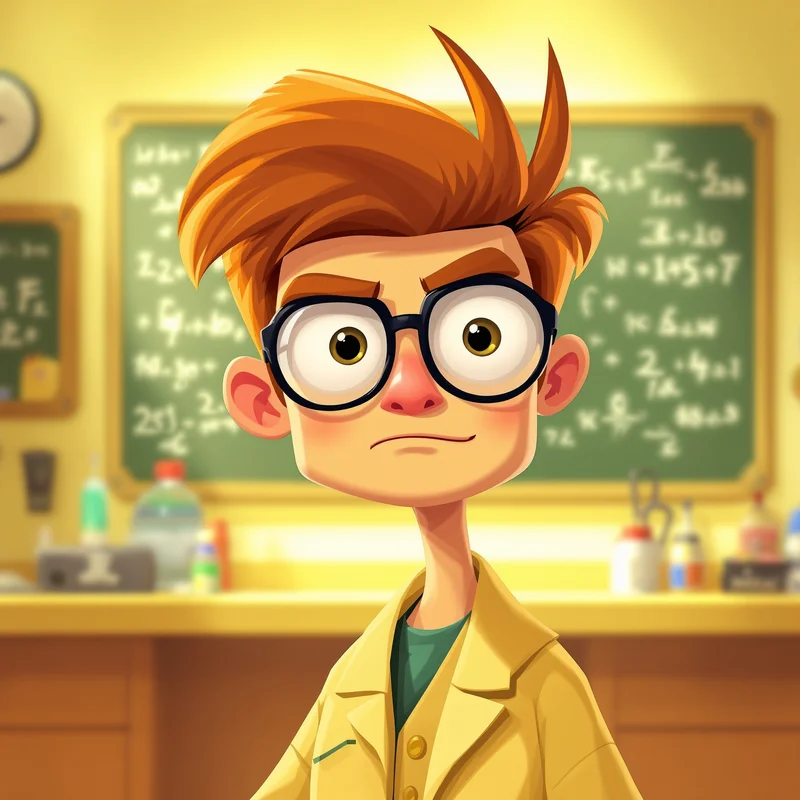 Dexter avatar icon using soft lab light with yellow lab tones