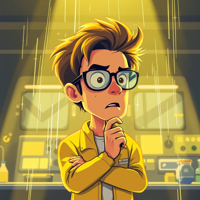 Dexter avatar icon using low-key lighting with yellow lab tones