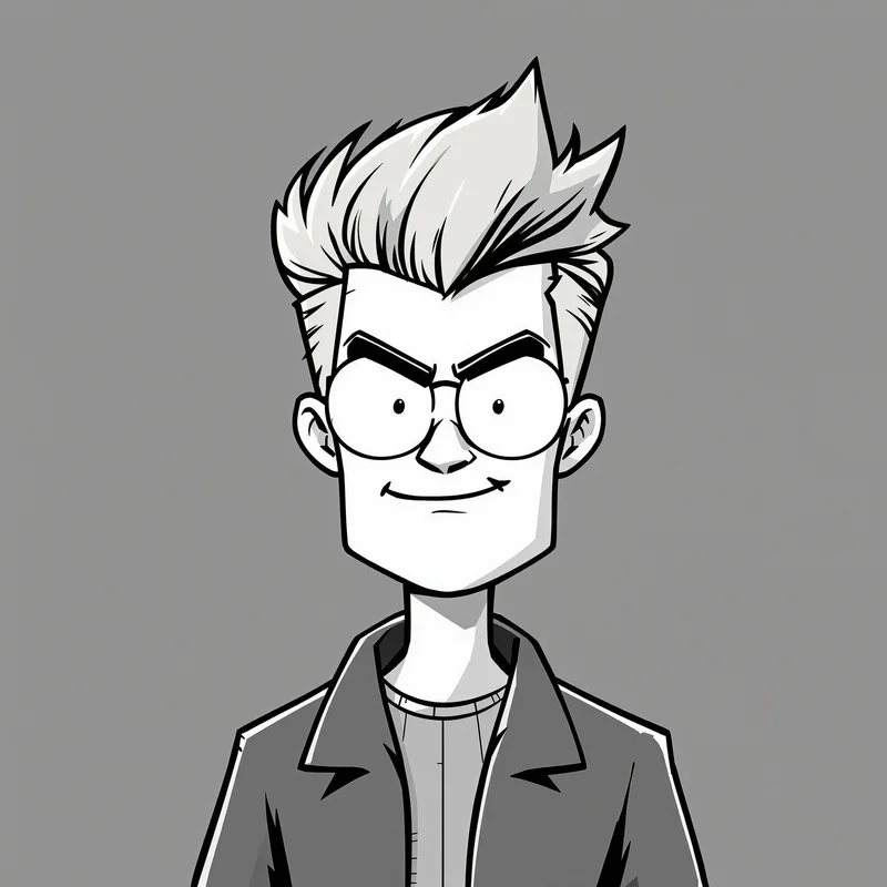 Dexter avatar image with confident expression and high-key lighting