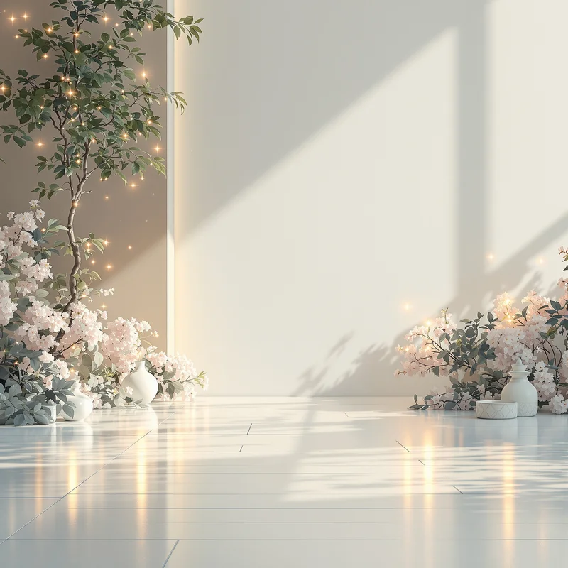Calm luminous digital painting background