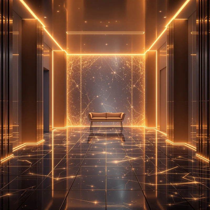 Eternal luminous digital painting background