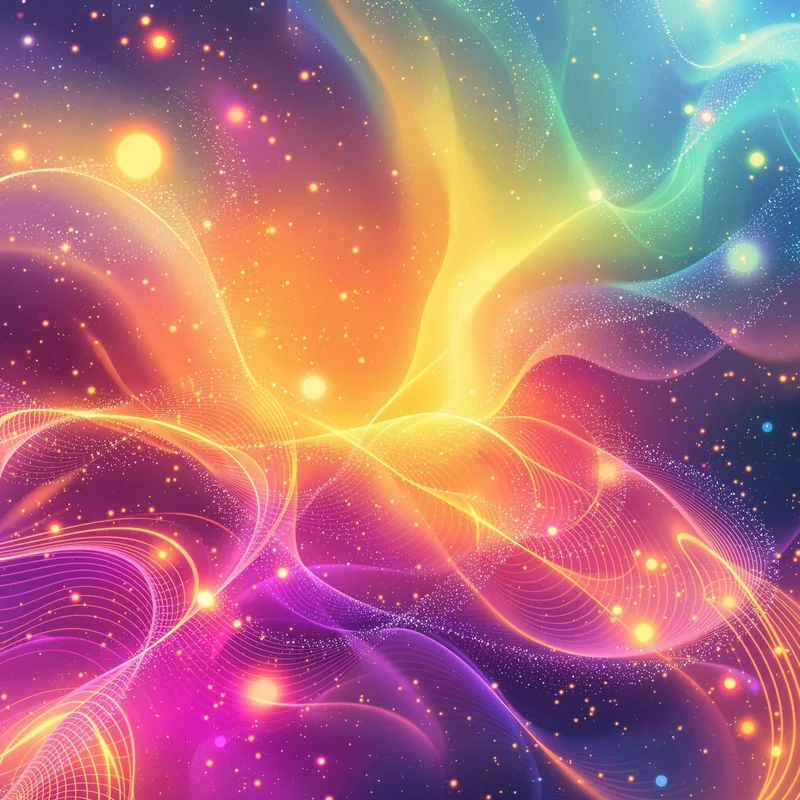 Fresh digital glow painting background
