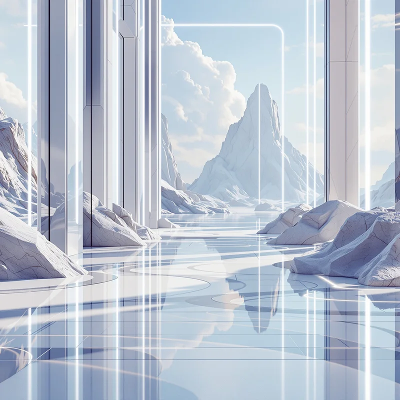 Soft futuristic digital painting background
