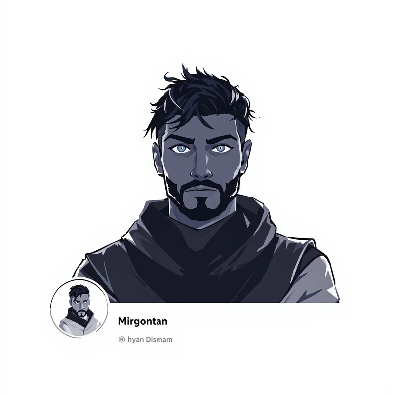 Discord profile image with strong small-size clarity and clean identity structure