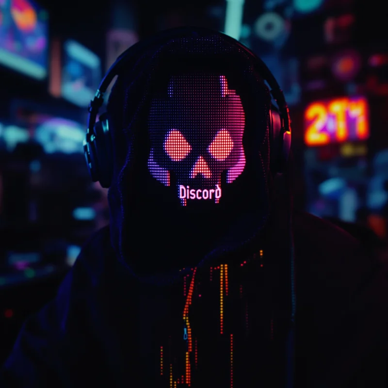 Retro webcore Discord PFP with CRT texture