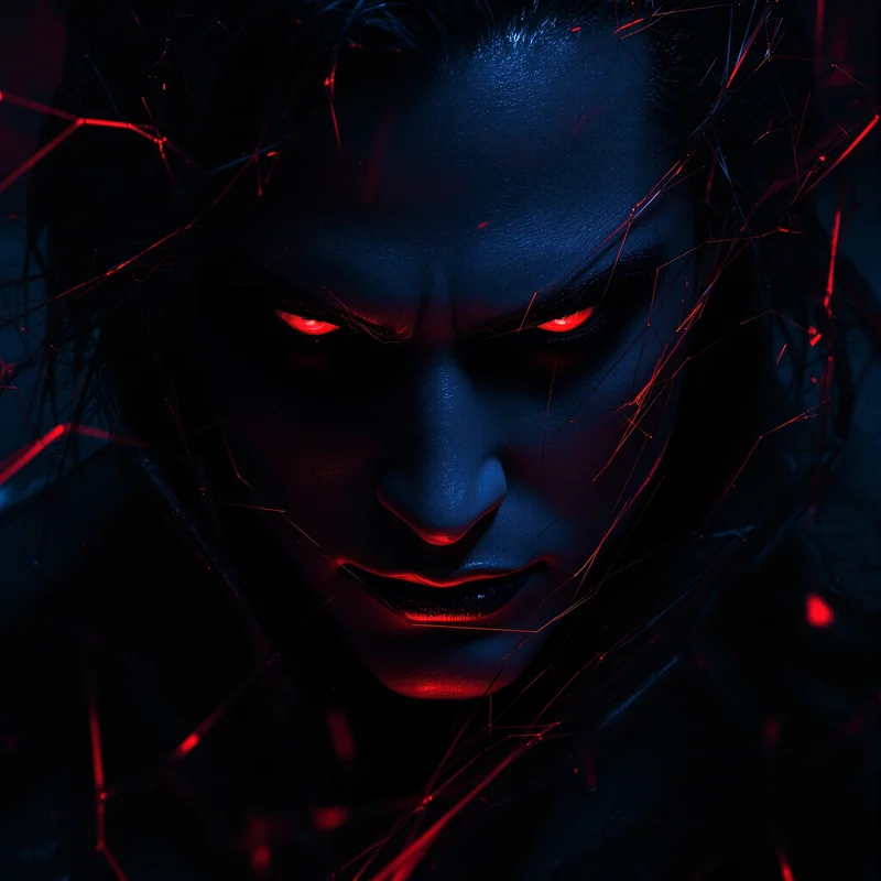 Silent villain Discord PFP with dark cinematic atmosphere