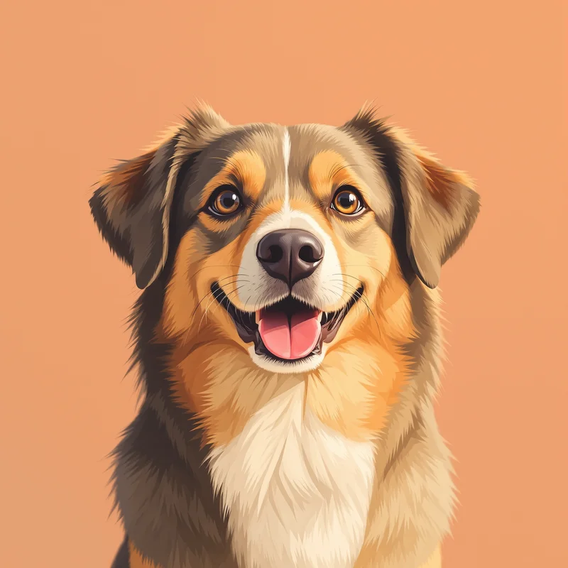 playful dog PFP avatar with soft shadow lighting for online avatar identity