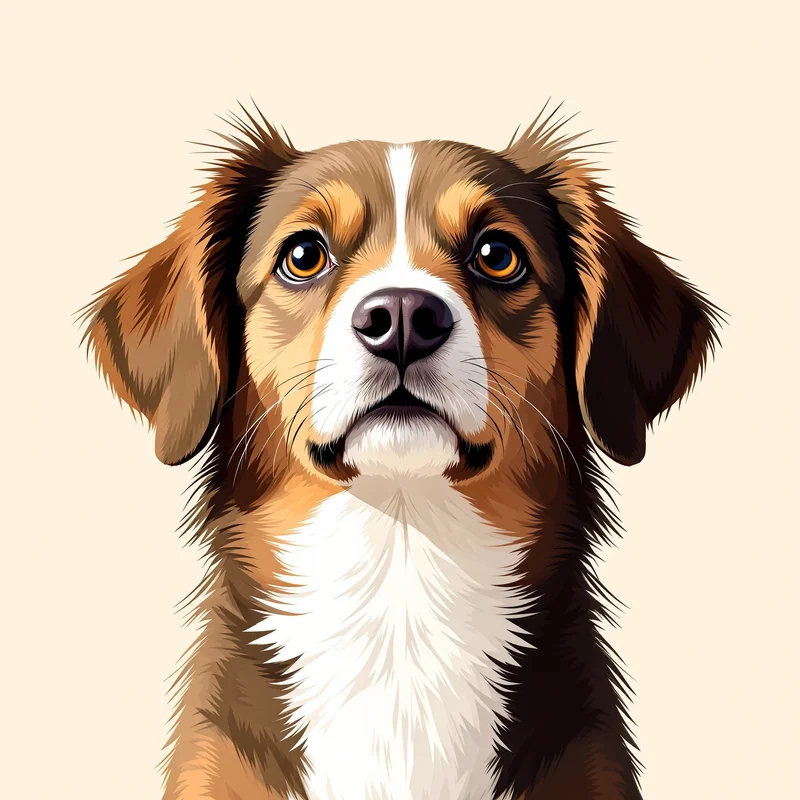 loyal dog PFP portrait with minimal background for online avatar identity