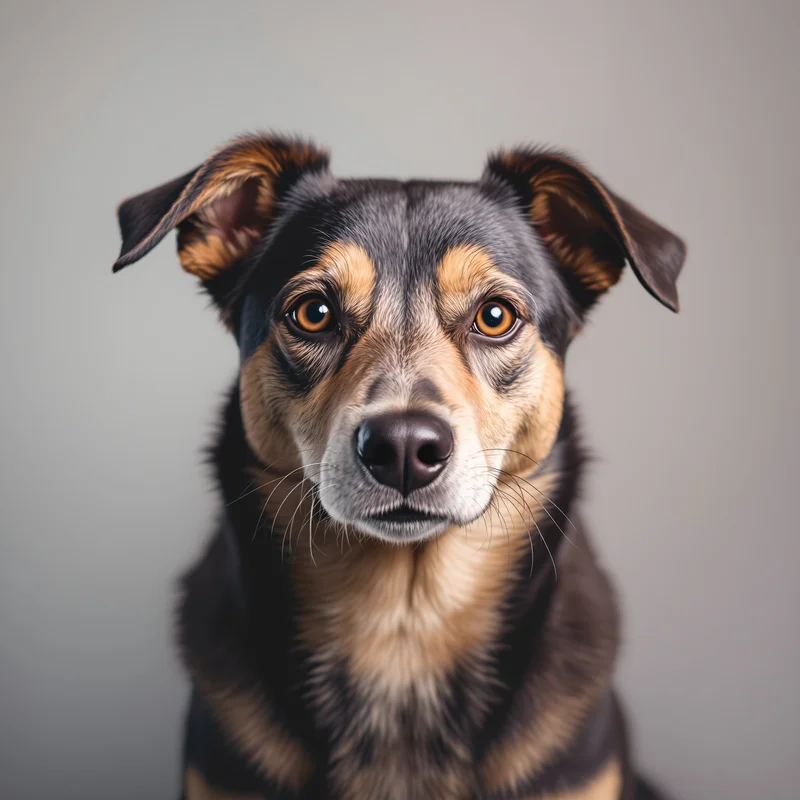 charming dog PFP avatar with gentle golden lighting for cute online identity