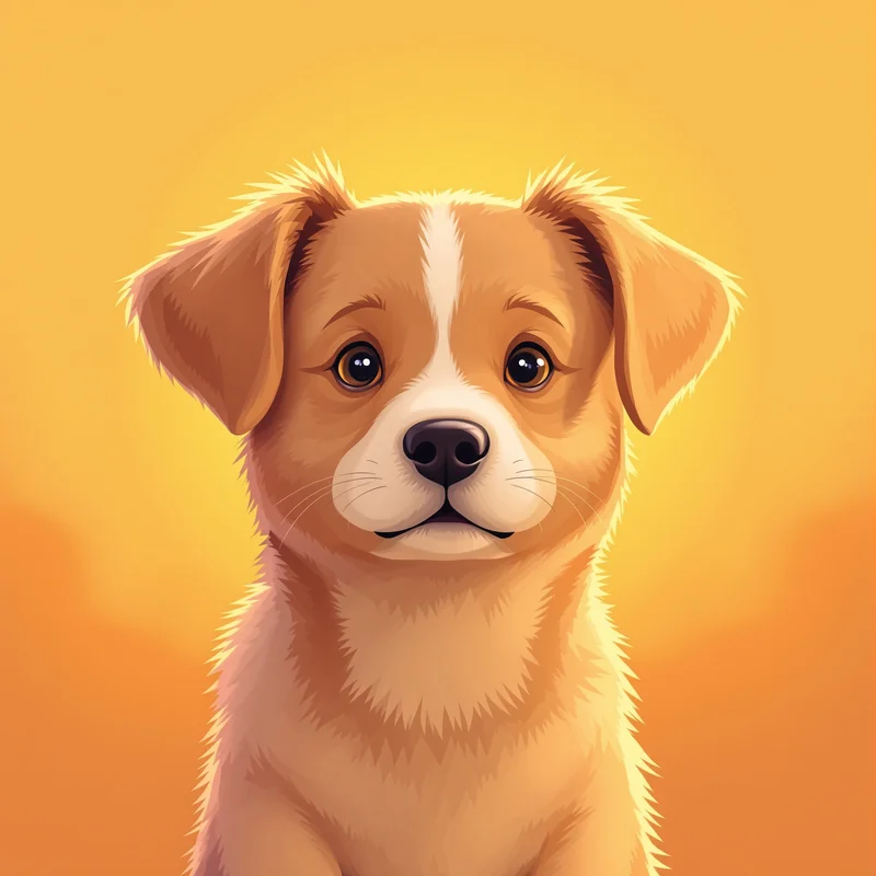 friendly dog PFP image with minimal background for digital profile picture