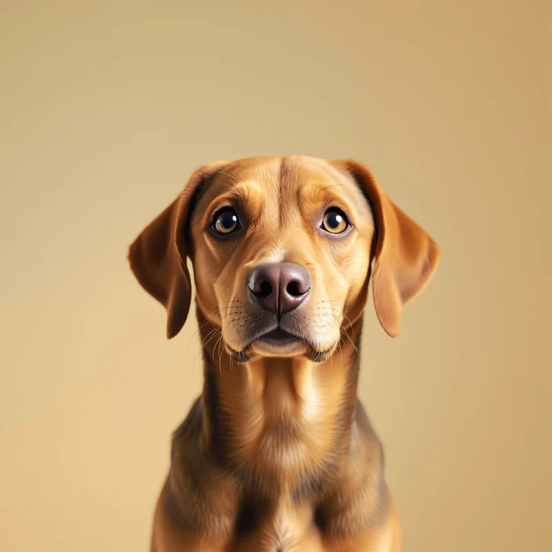 smiling dog PFP avatar with soft studio lighting for messaging profile icons