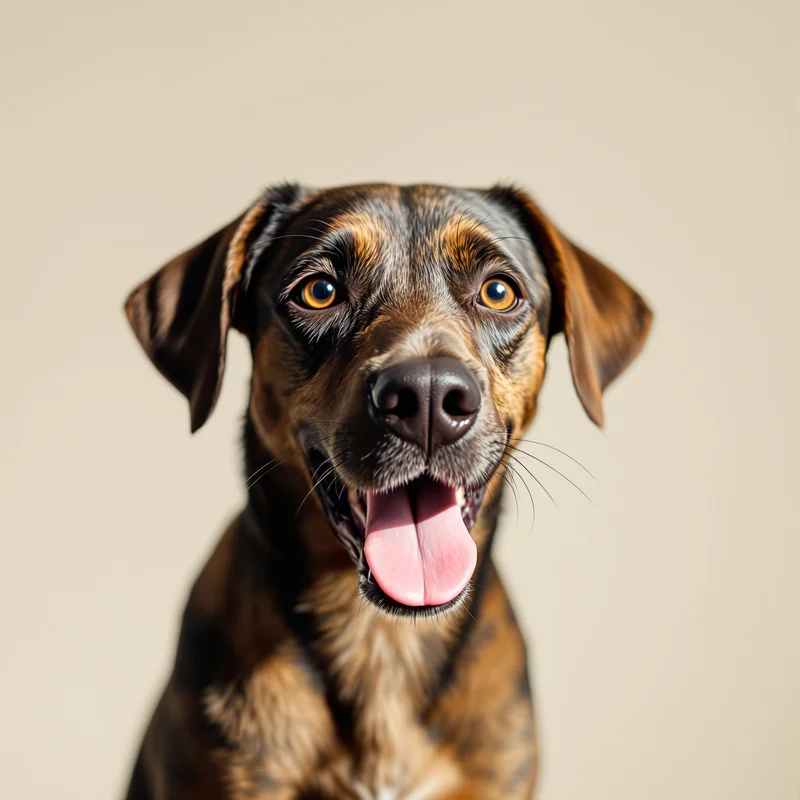 happy dog PFP avatar with soft studio lighting for cute online identity