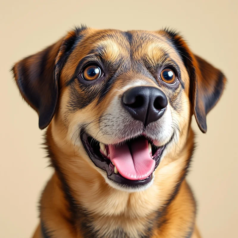 smiling dog PFP avatar with minimal background for creative profile display
