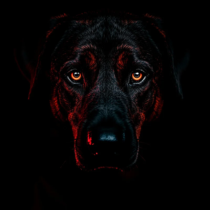 angry guard dog pfp with intense protective expression