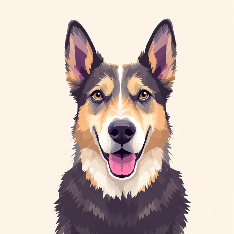 friendly dog PFP image with gentle golden lighting for social avatar display