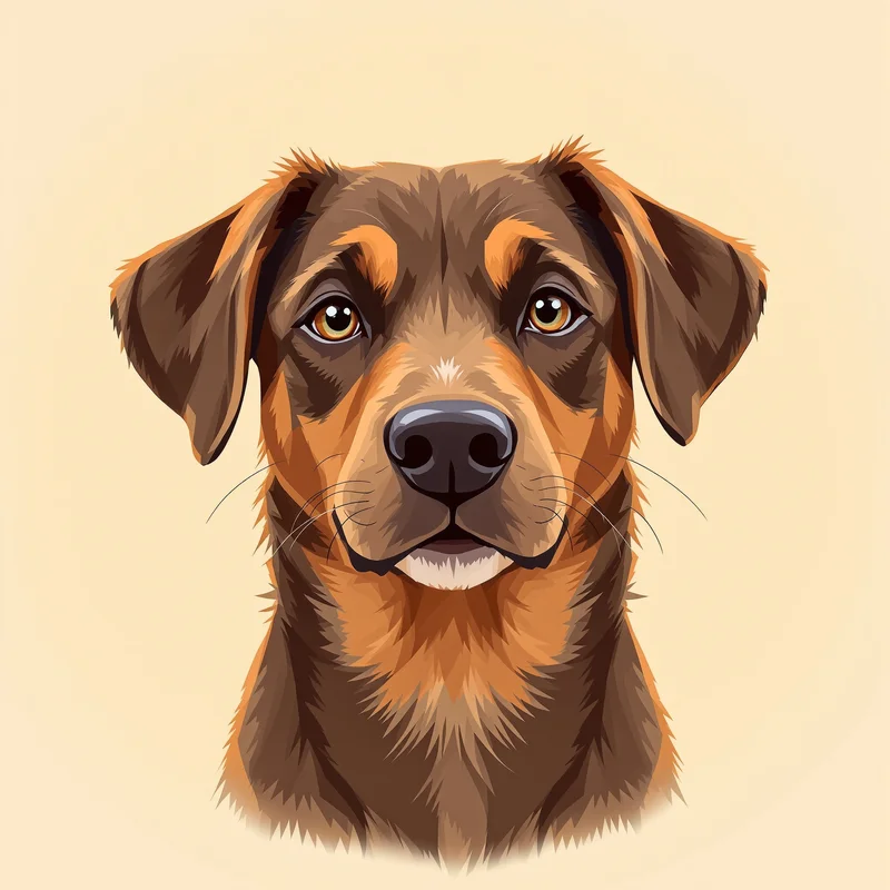 adorable dog PFP portrait with warm sunlight lighting for creative profile display