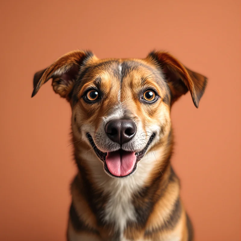 charming dog PFP avatar with colorful aesthetic lighting for profile picture use