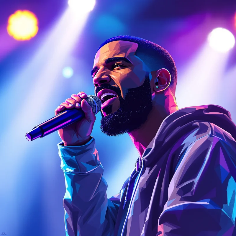Drake Stage digital portrait.