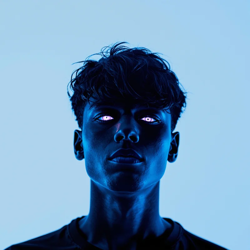 emo avatar image with shadow lighting for profile picture use