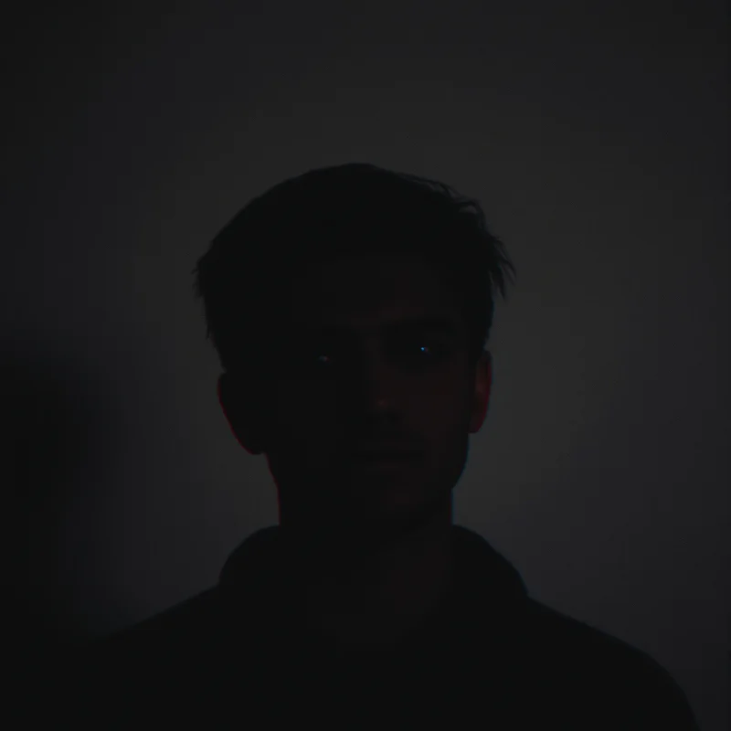 dark emo avatar with muted colors for messaging profile icon