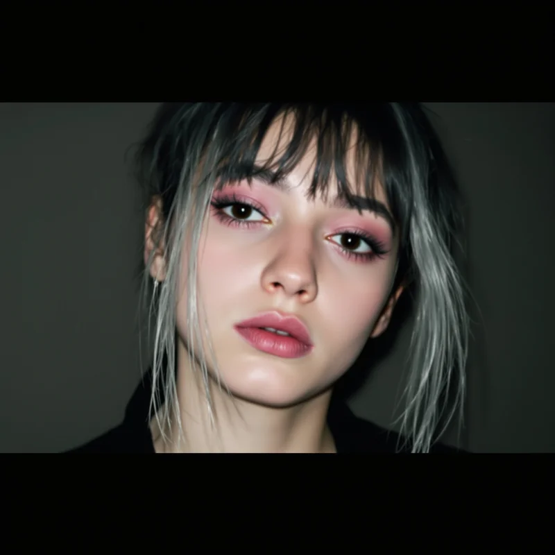 dark emo avatar with muted colors for emotional identity