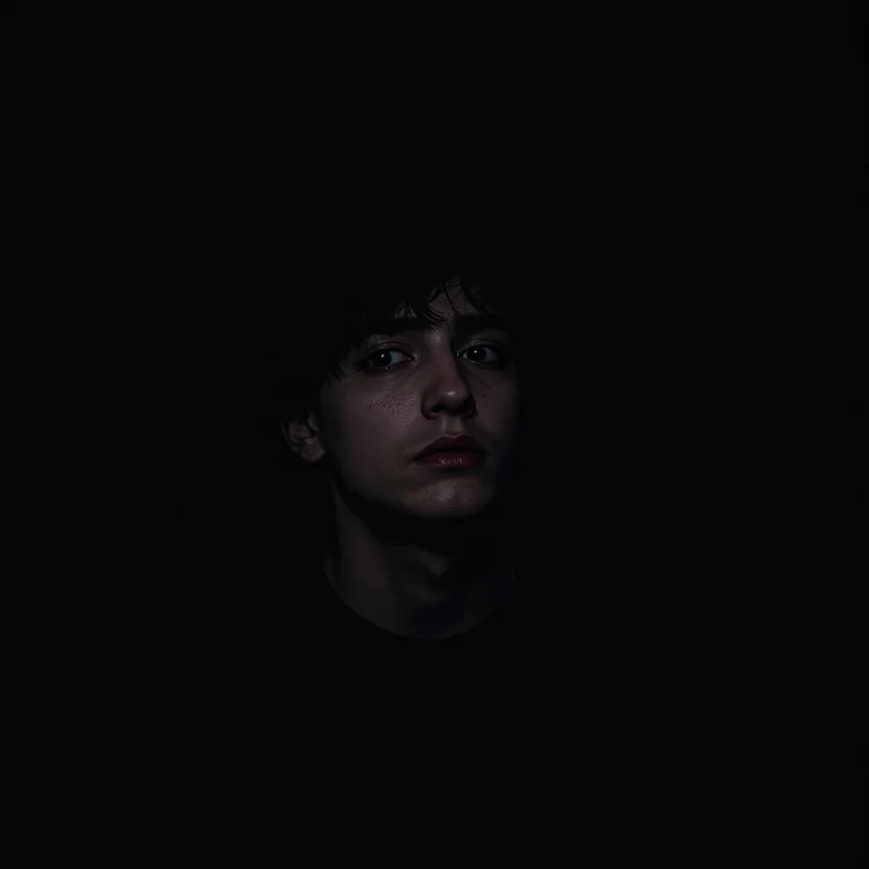 emo avatar image with dark tones for profile picture use