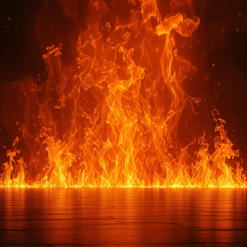 Deep warm fire background