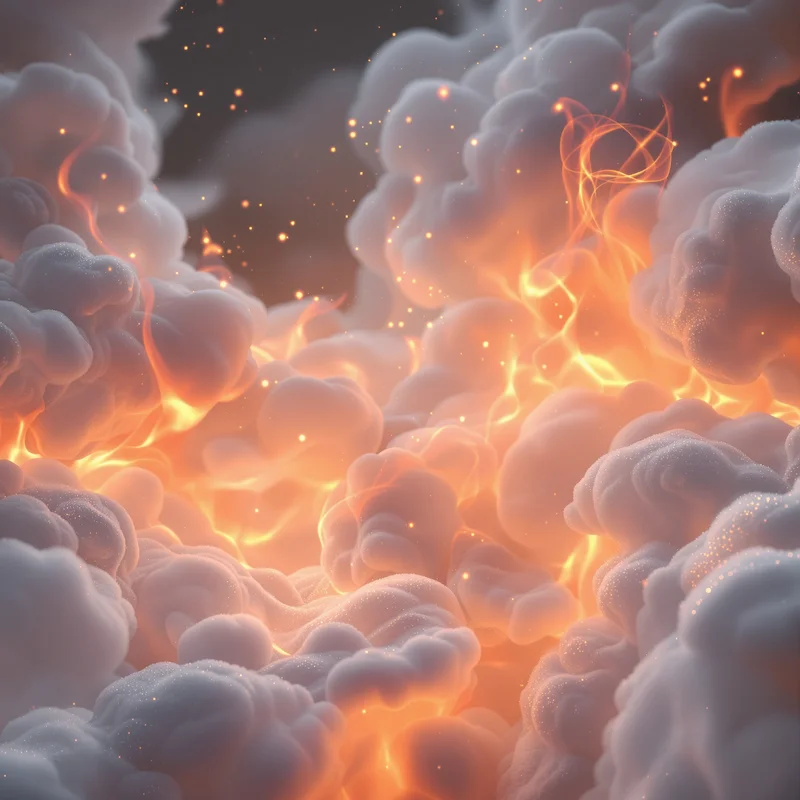 Dreamy glow fire background