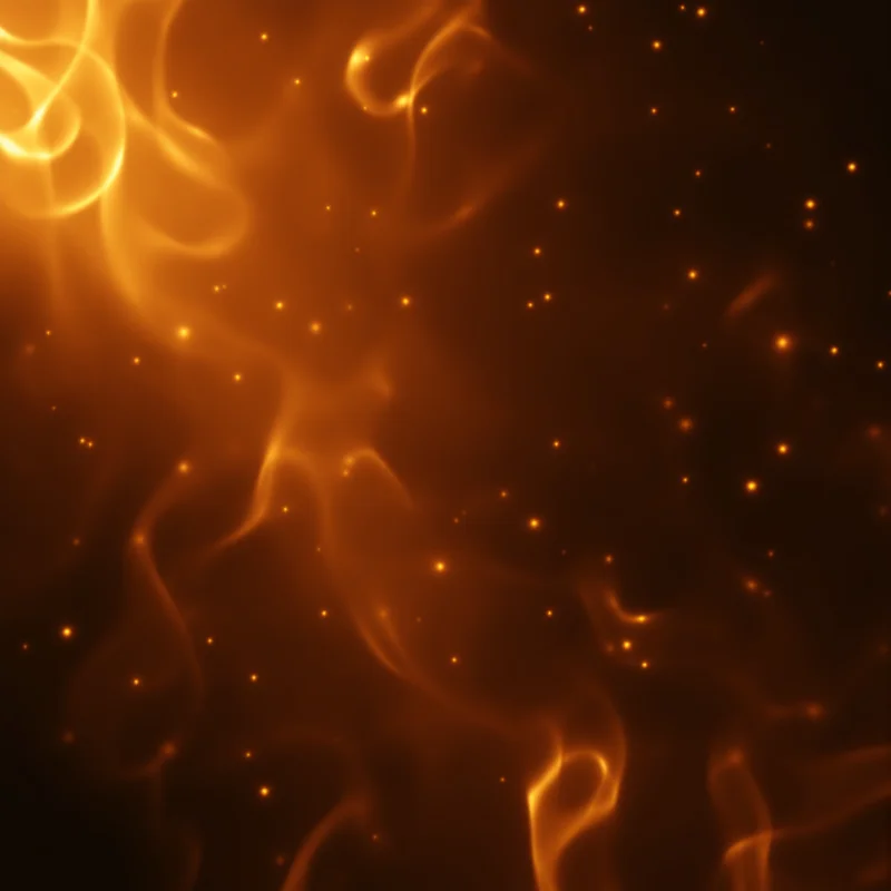 Gentle golden fire background