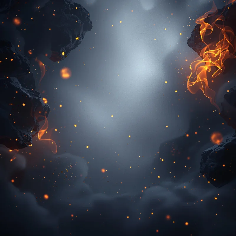 Mystic ember fire background
