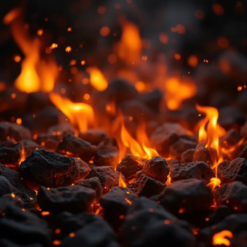 Premium ember fire background