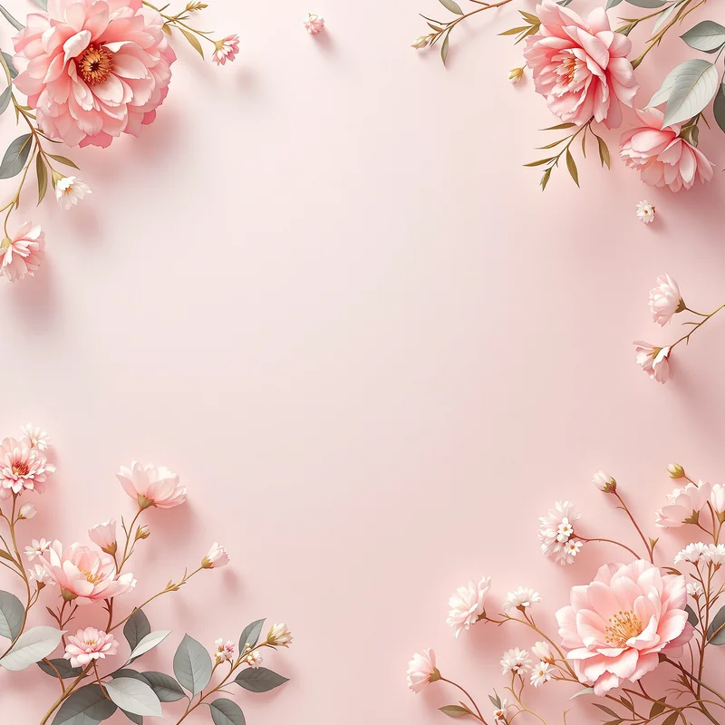 Eternal soft floral background