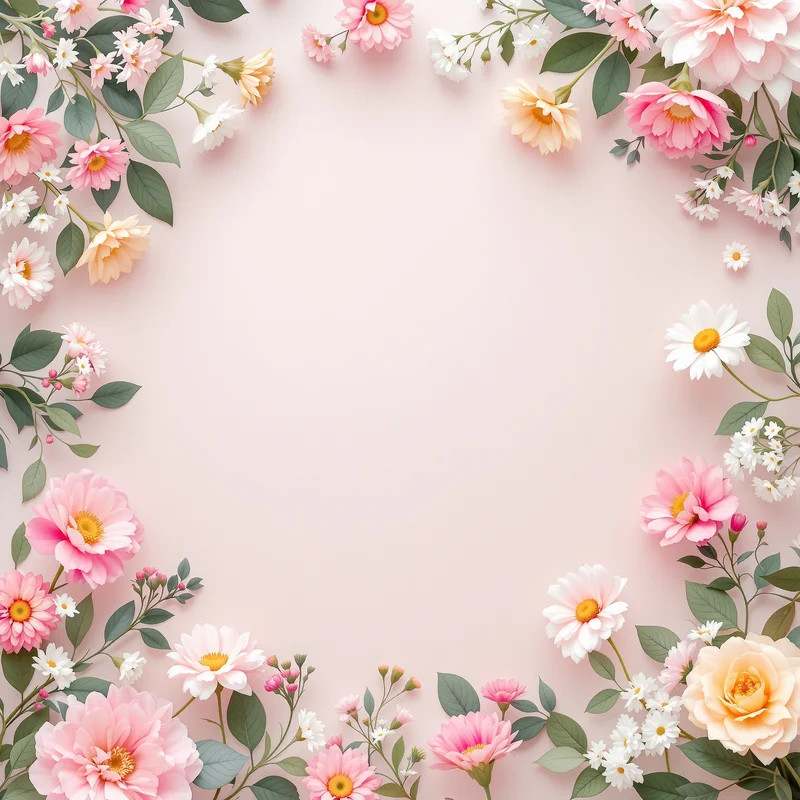 Fresh soft floral background