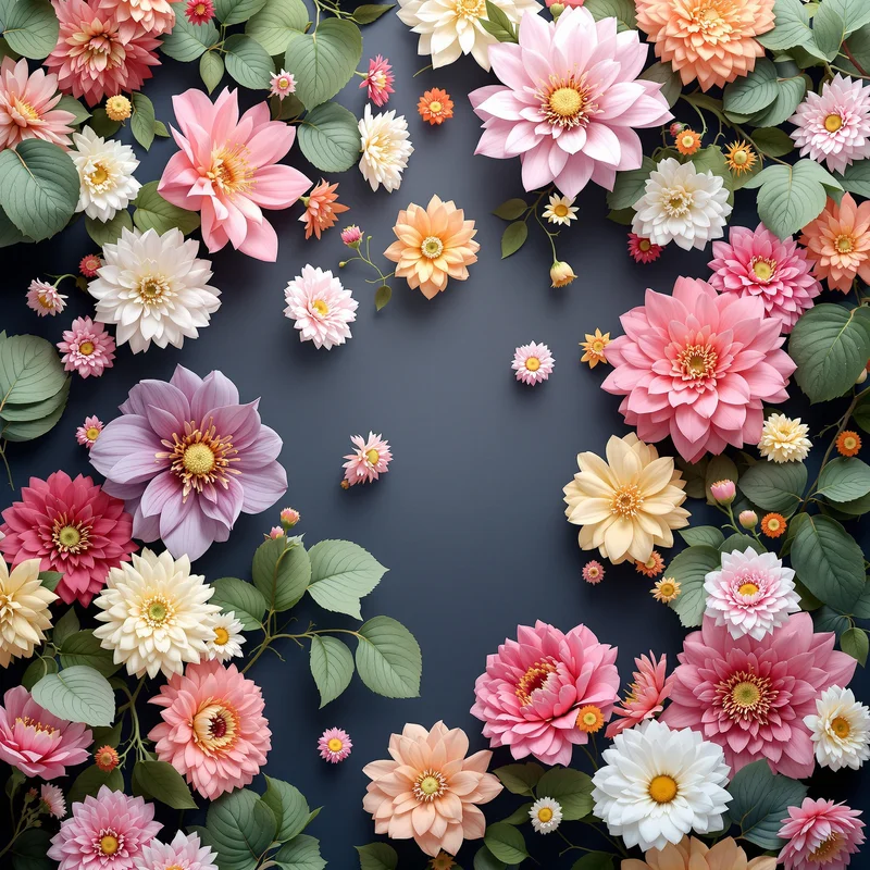 Fresh soft floral background