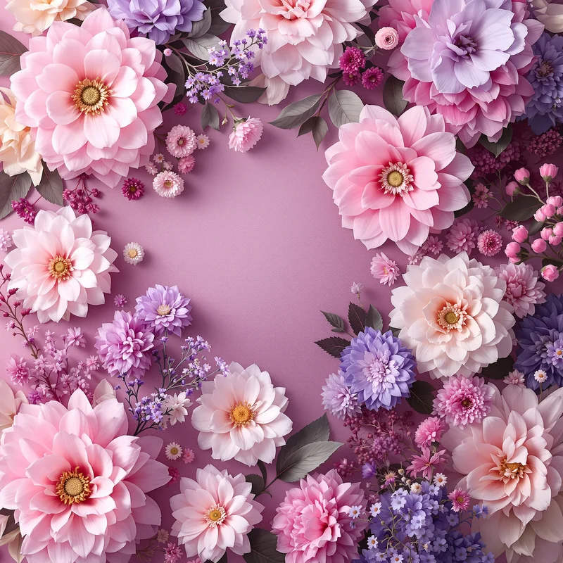 Royal soft floral background