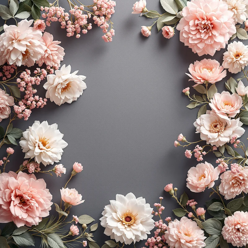 Signature soft floral background
