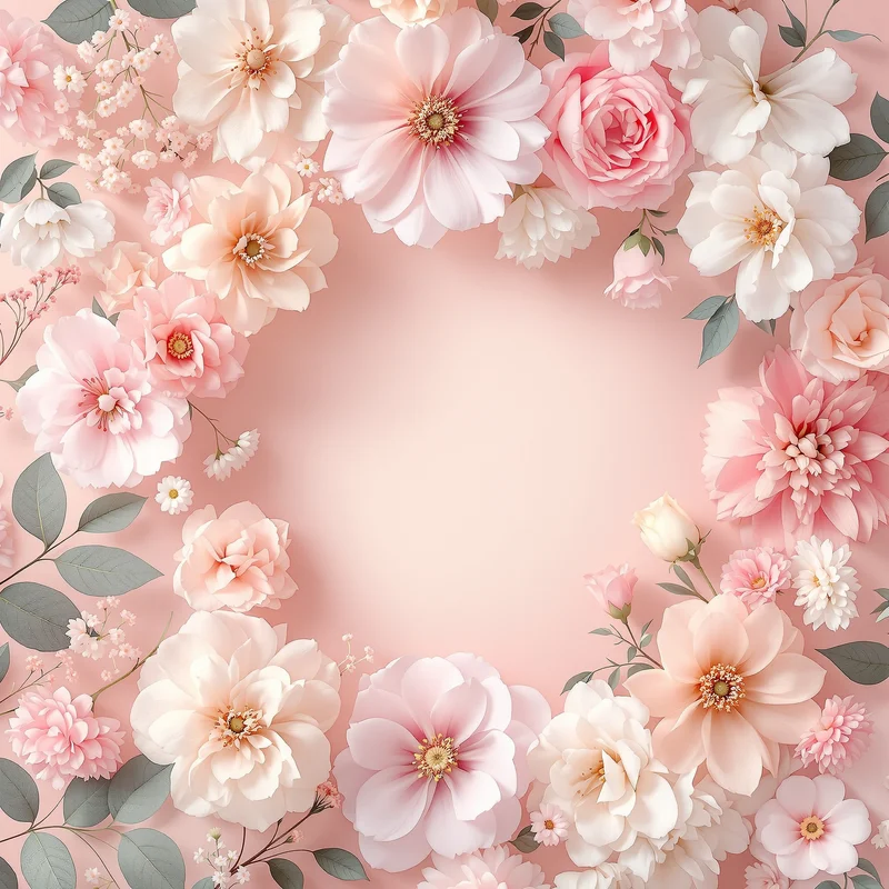 Warm pastel floral background