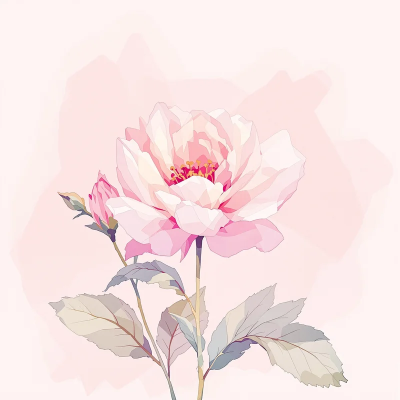 flower profile picture with delicate tones for nature avatar use