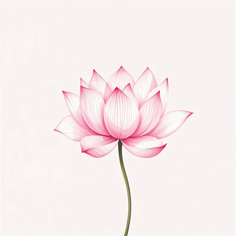tulip profile picture with gradient background for soft profile icon