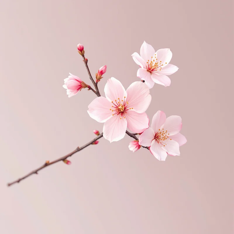 floral avatar image with spring colors for soft profile icon