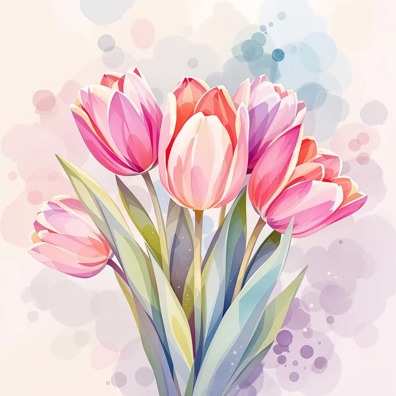 botanical avatar with soft glow for flower PFP design