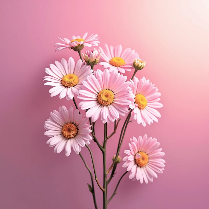 flower PFP portrait with light background for avatar display